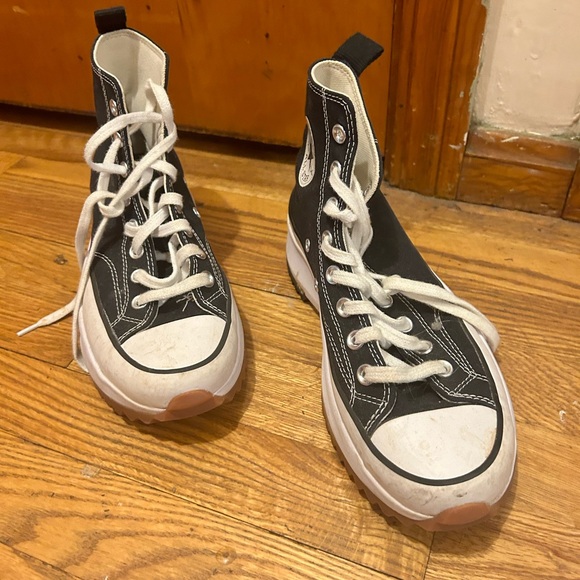 Converse Lug Sole Platforms in Black Size 7.5 - Picture 7 of 9